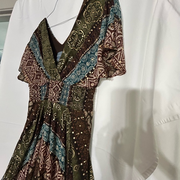 Rabbit Rabbit Rabbit Earthy Tones Maxi Dress - Picture 3 of 3